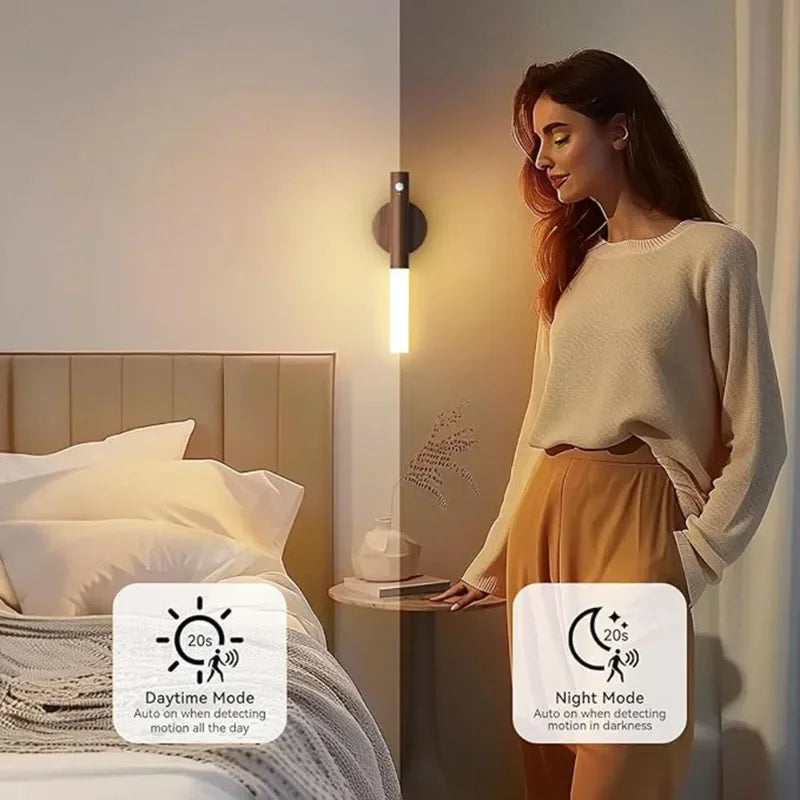 LED Night Light USB Charging Intelligent Human Induction For Bedside Cabinet Home Wardrobe Lighting Motion Sensor Light Led Lamp