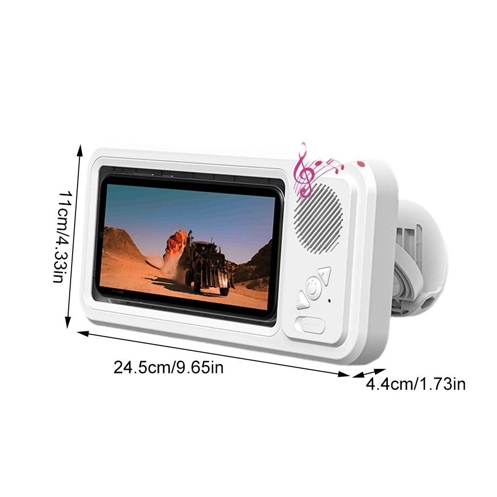 Waterproof Shower Phone Holder, Bluetooth Speaker