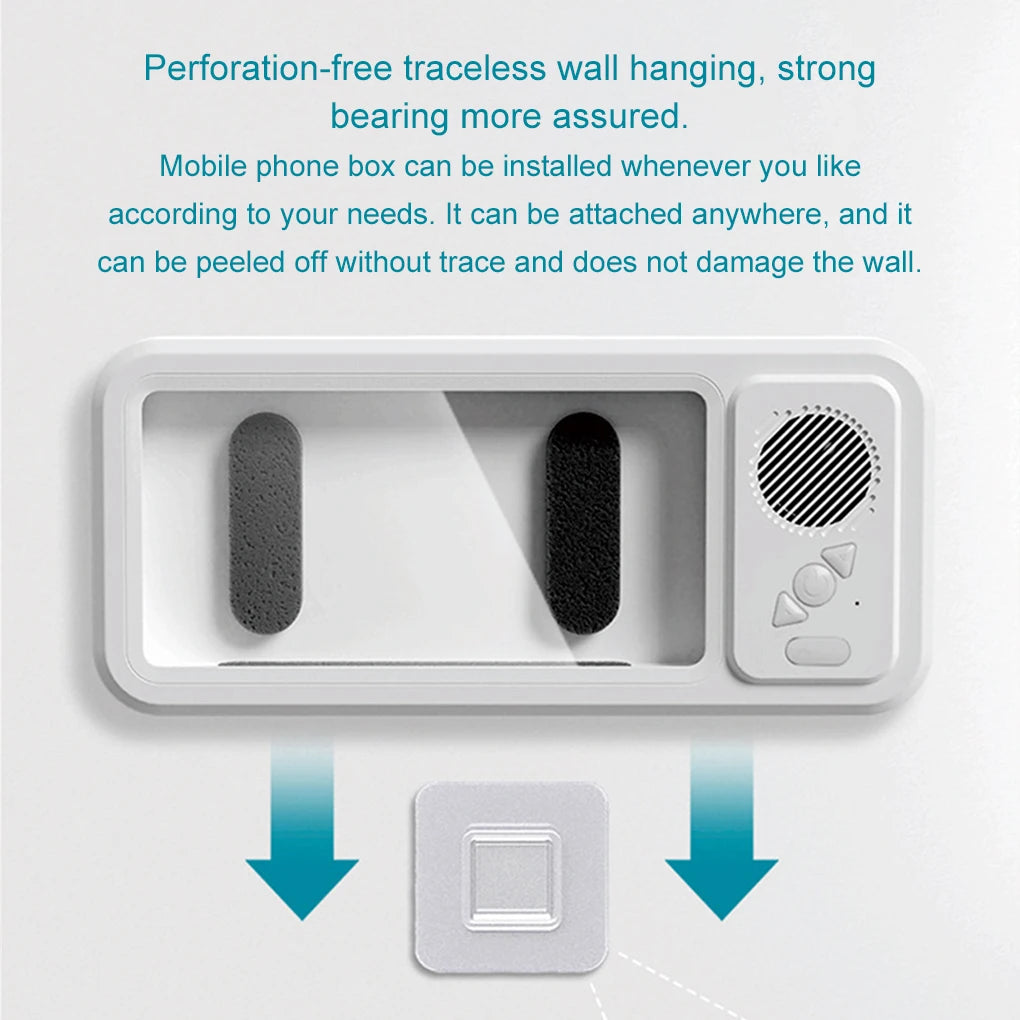 Waterproof Shower Phone Holder, Bluetooth Speaker